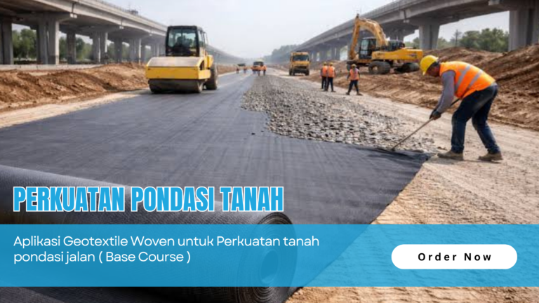 Aplikasi Geotextile Woven untuk Perkuatan Pondasi Jalan (Base Course)