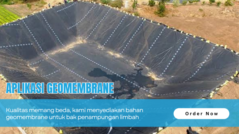 Aplikasi Geomembrane Proyek Pembangunan Kolam Limbah Sawit